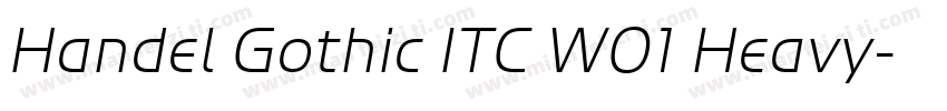 Handel Gothic ITC W01 Heavy字体转换